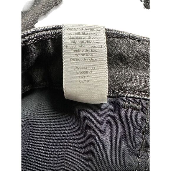 Athleta Scupltek women’s black jeans silver side stripes size 8. #31-1807 - Picture 7 of 8